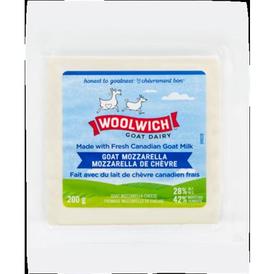 Woolwich Goat Dairy Fromage Mozzarella de Chévre 28% M.G. 200 g