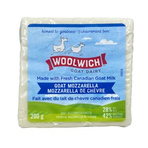 Woolwich Goat Dairy Goat Mozzarella Cheese 28% M.F. 200 g 200g