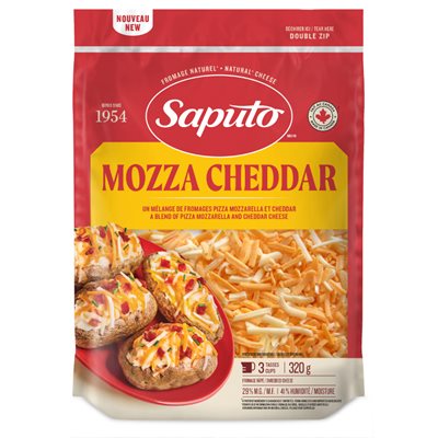 Saputo Mozza-Cheddar 29% M.G. Mélange 320g Râpé