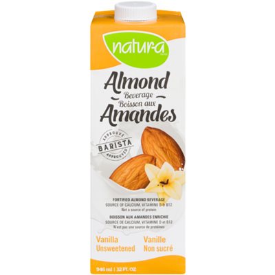 Natura Enriched Almond Drink Vanilla Unsweetened 946ml