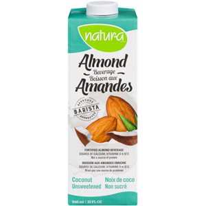 Natura Enriched Almond Coconut Drink Unsweetened 946ml