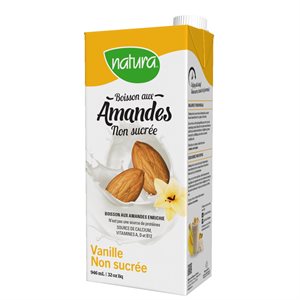 Natura Boisson enrichie non sucrée à l'amande et à la vanille 946 ml