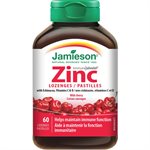 Jamieson Pastilles De Zinc À L'Échinacée, Aux Vitamines C Et D - Cerise Sauvage 60 Un