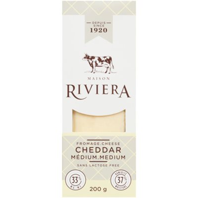 Maison Riviera Medium Cheddar Cheese 200g