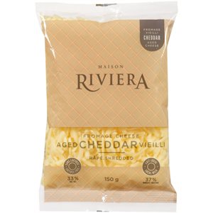 Maison Riviera Aged Cheddar Cheese grated 150g