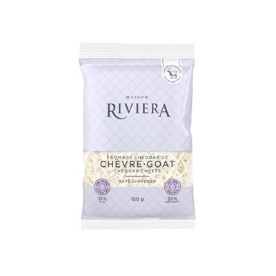 Maison Riviera Fromage Cheddar De Chévre Râpé 150g