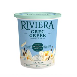 Maison Riviera Greek Vanilla Yogurt Reduced In Sugar 0% Mg 750 g