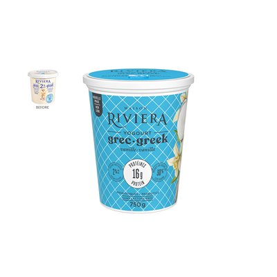 Maison Riviera Greek Vanilla Yogurt 2% Mg 750g