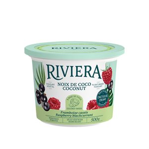 Maison Riviera Dessert Coconut Milk Raspberry, Blackcurrant 500g