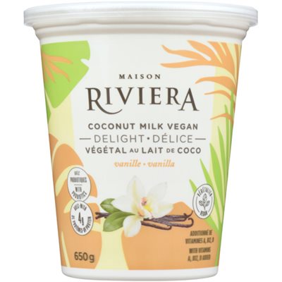 Maison Riviera Delice Vegetal Lait De Coco Vanille 650g