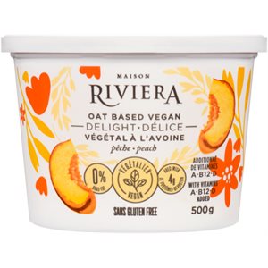 Maison Riviera Oat Based Delight Peach Yogourt 500g