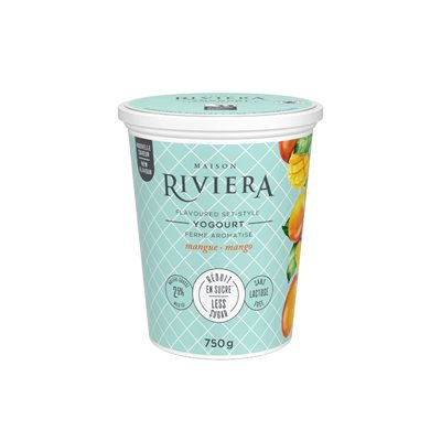 RIVIERA YOG FERME MANGUE REDUIT EN SUCRE 750g