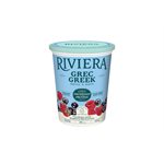 Riviera Greek Yogourt 0% Raspberry Blackcurrant 650g