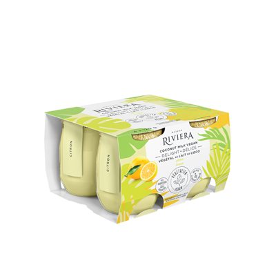 Riviera Coconut Milk Vegan Delight Lemon 4X120G