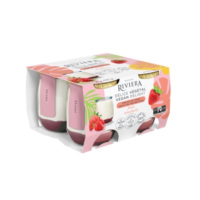 RIVIERA VEGAN DELIGHT FRUITS ON THE BOTTOM STRAWBERRY 4X110G