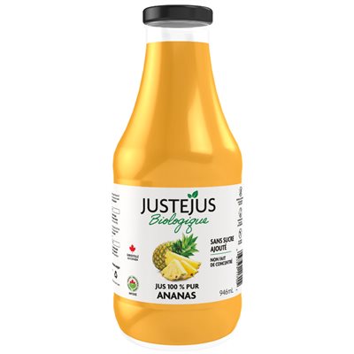 Just Juice Organic Pineapple Juice 946ml