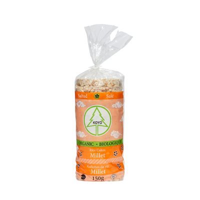 KOYO Galettes de Riz Biologiques Millet Salé 150 g