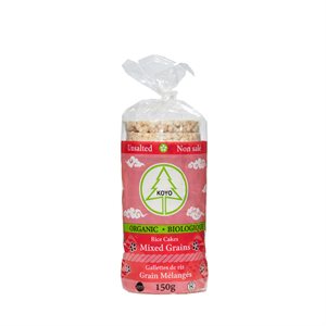 Koyo organic mixed grain unsalted rice cakes 150g