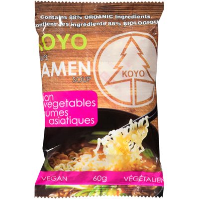 KOYO Soupe Ramen Légumes Asiatiques 60 g