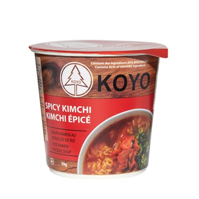 KOYO Soupe ramen a kimchi épicé ~ biologique biologique - sans Gluten 59g