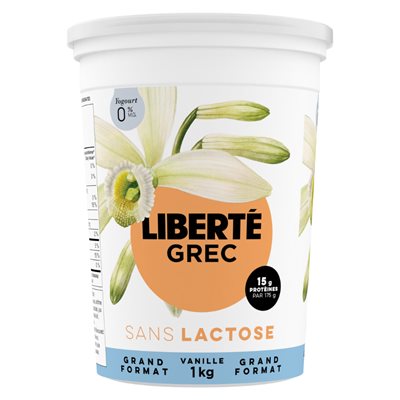 Liberte GREEK YOGOURT LACTOSE FREE VANILLA 1KG