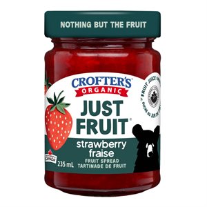 Crofter's Confiture de fraises bio Just Fruit 235 ml