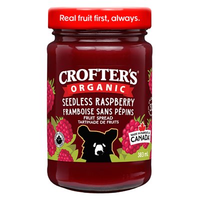 Crofter's Tartinade aux framboises bio 383 ml