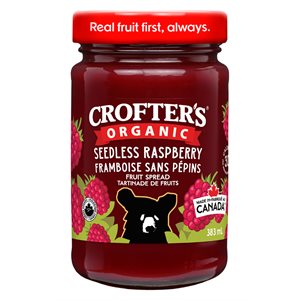 Crofter's Tartinade aux framboises bio 383 ml