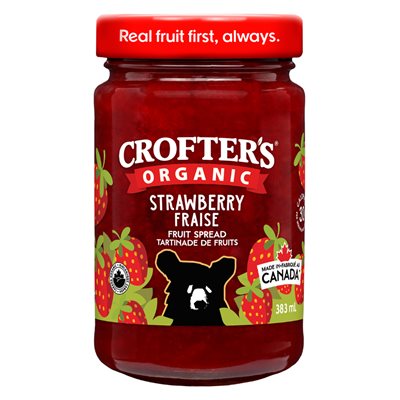 Crofter's Tartinade suprême de fraises bio 383 ml