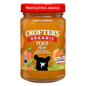 Crofter's Tartinade suprême Pêche bio 383 ml