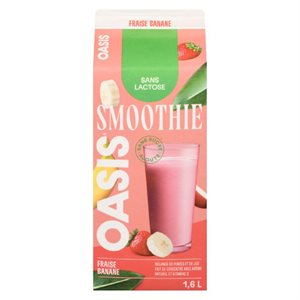 Oasis Lactose Free Strawberry Banana Smoothie 1.6L