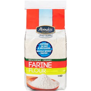 Abenakis Organic Whole Wheat Pastry Flour 1kg