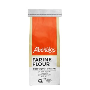 Abenakis Farine de blé biologique tamisée pour pain 2kg