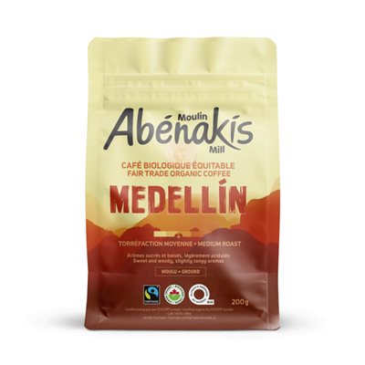 Abenakis Café Moulu Médellin Moyen Bio & Équitable 200g