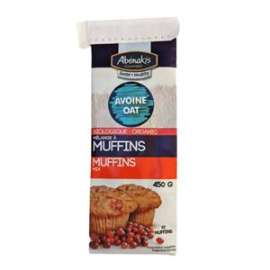 Abenakis Organic Oat Muffin Mix 450g