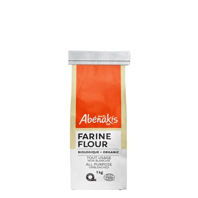 Abenakis Organic All Purpose Unbleached Flour 1kg