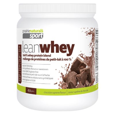 Prairie Naturals Lean Whey suprême de chocolat - mélange de protéines de petit-lait concentrées - poudre