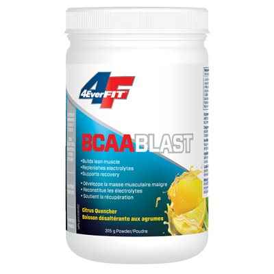 4everfit BCAA Blastâ€‚- Matrice d'électrolytes avancée - Boisson désaltérante aux agrumes