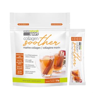 Prairie Naturals Sport - Collagen Soother Spiced Apple 123 g - 15 sachets 