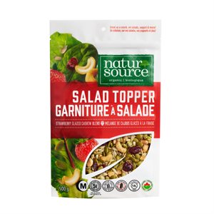 NATURSOURCE ORGANIC SALAD TOPPER STRAWBERRY GLAZED CASHEW BLEND 500g