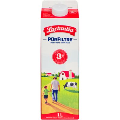 Lactantia PÅ«rFiltre Lait Homogénéisé 3.25% M.G. 1 L