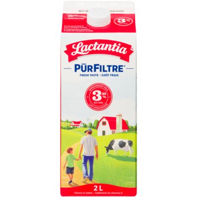 Lactantia PurFiltre Homogenized Milk 3.25% M.F. 2 L 