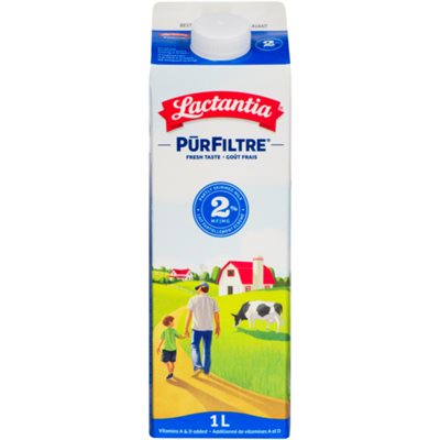 Lactantia PÅ«rFiltre Lait Partiellement écrémé 2% M.G. 1 L