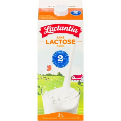Lactantia Lait Partiellement écrémé Sans Lactose 2% M.G. 2 L