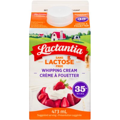 Lactantia Whipping Cream Lactose Free 35% M.F. 473 ml 473 ml