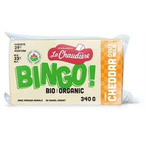 Fromagerie La Chaudiere Bingo Fromage Cheddar Doux Bio 