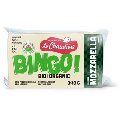 Fromagerie La Chaudiere Bingo Fromage Mozzarella Bio 