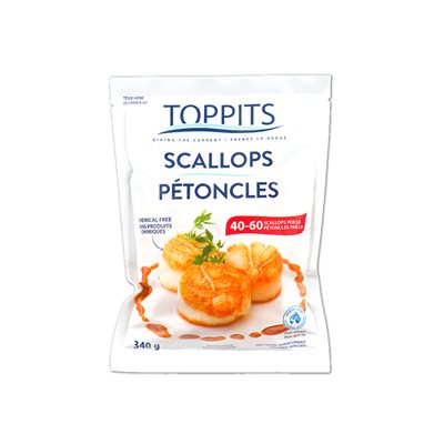 Toppits Ocean Wise Scallops 40 / 60 IQF 340g