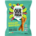Que Pasa Organic Chili Lime Rolled Tortilla Chips 184g