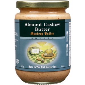 Nuts to You Nut Butter Smooth Mystery Butter Almond Cashew Butter 365g 